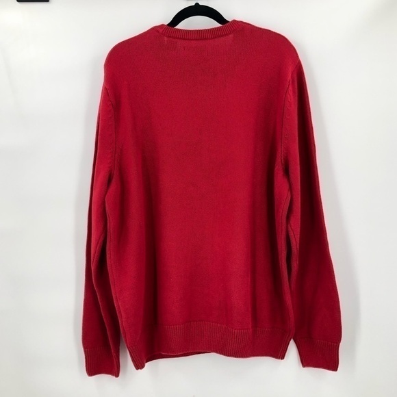 CHAPS Mens NWOT Red Cotton Classic Crewneck Sweater Size XL - Picture 2 of 13
